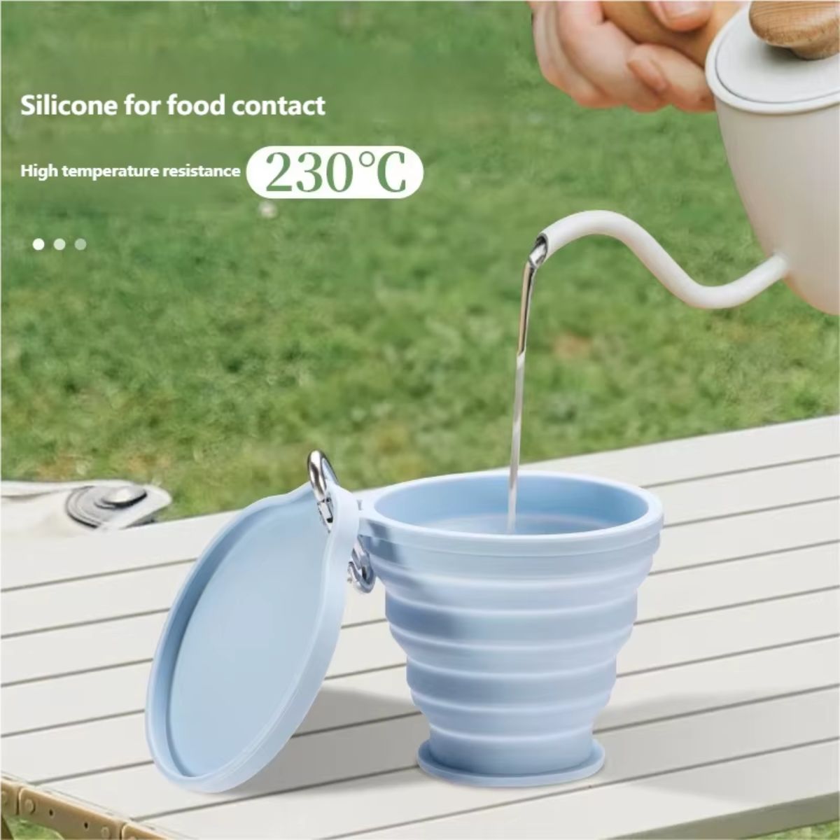 Portable Collapsible Silicone Travel Cup (2-Pack)