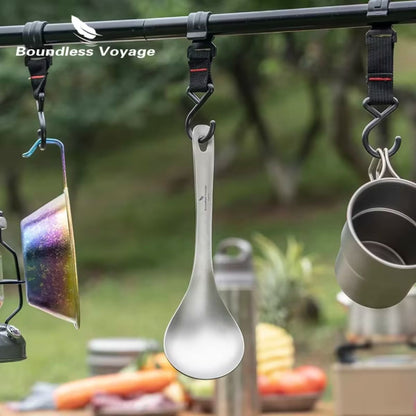 Ultralight Titanium Camping Soup Spoon